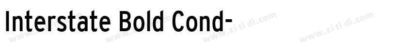 Interstate Bold Cond字体转换
